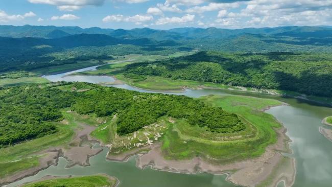 Un embalse en Santiago de Cuba.
