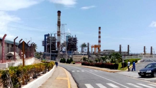 Central termoeléctrica Carlos Manuel de Céspedes de Cienfuegos.