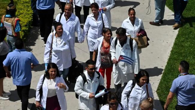 Médicos cubanos en Honduras en 2024.
