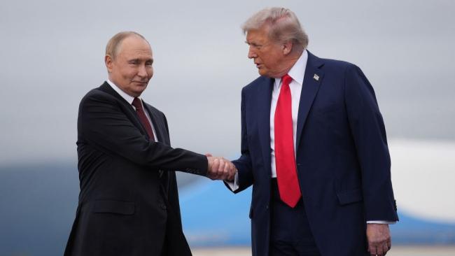 Vladimir Putin y Donald Trump en agosto.