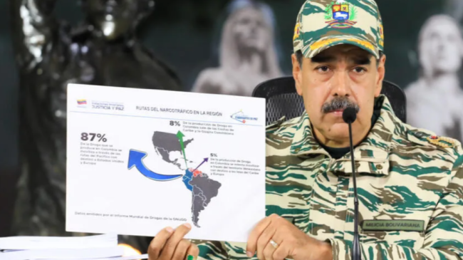 Nicolás Maduro durante un acto público.