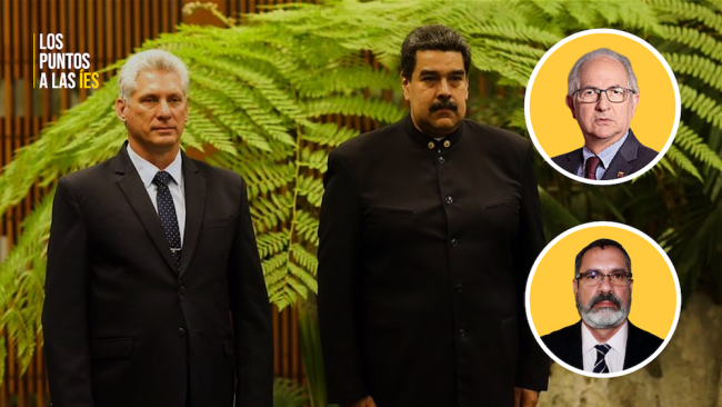 Antonio Ledezma, exalcalde de Caracas, y el economista Emilio Morales.