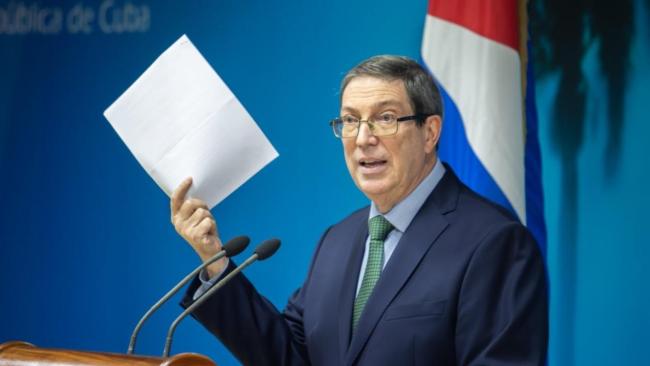 El canciller cubano, Bruno Rodríguez Parrilla, este miércoles.