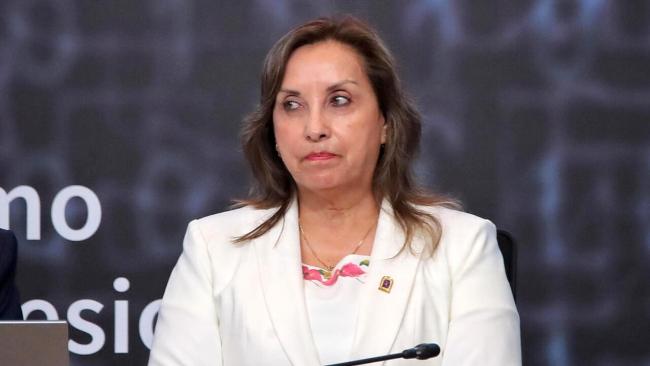 La expresidenta de Perú, Dina Boluarte.