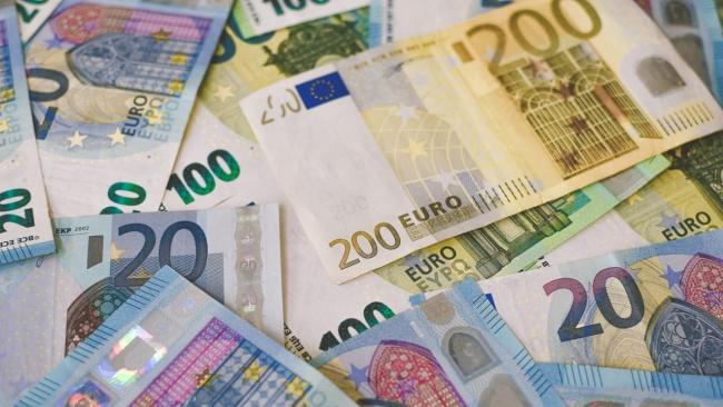 Billetes de euros.