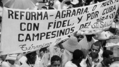 Manifestación en apoyo de la Segunda Reforma Agraria, 1963.