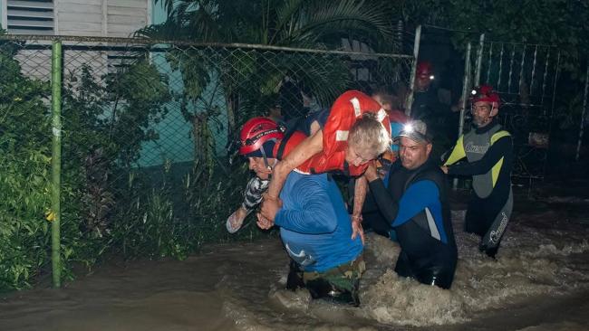 Rescate de emergencia en la cuenca del río Cauto, Granma.