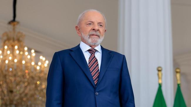 El presidente de Brasil, Luiz Inácio Lula da Silva, este jueves.