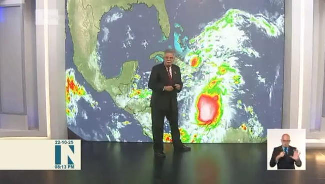 José Rubiera explica la evolución de la tormenta tropical Melissa.