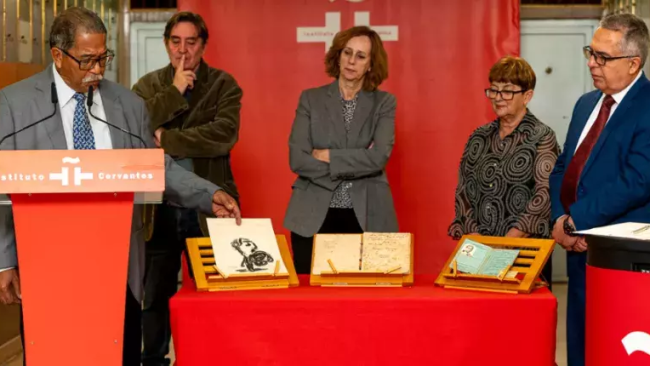 Entrega del legado de Nicolás Guillén al Instituto Cervantes.