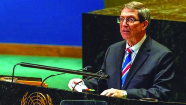 El ministro de Exteriores del régimen cubano, Bruno Rodríguez Parrilla.