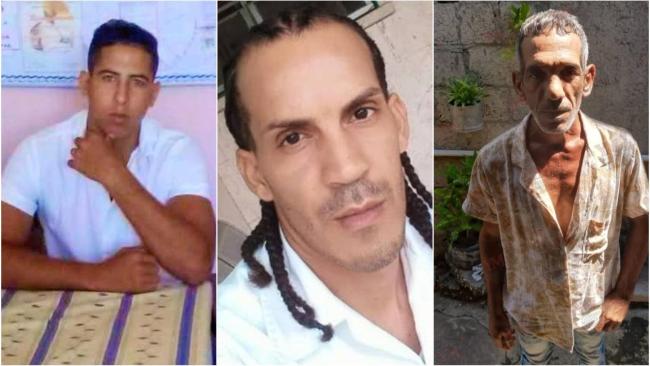 Tres de los detenidos en las protestas de Baire del 16 de octubre.