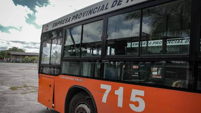 Ómnibus urbano en La Habana.