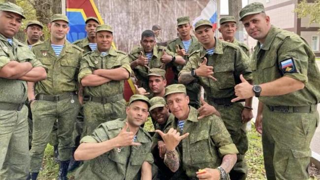 Cubanos en las tropas de Rusia en Ucrania.