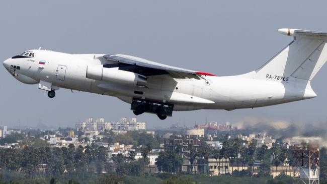 El carguero ruso Ilyushin matrícula RA-78765.