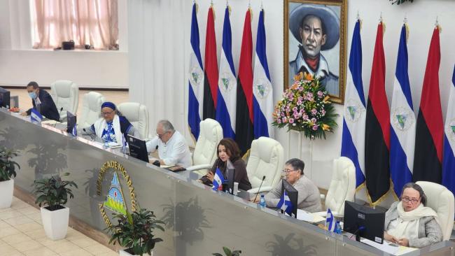 La Asamblea Nacional del régimen aprueba a los nuevos magistrados en Managua.