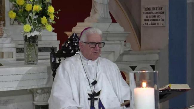 Monseñor Dionisio García Ibáñez en la homilía de este domingo.