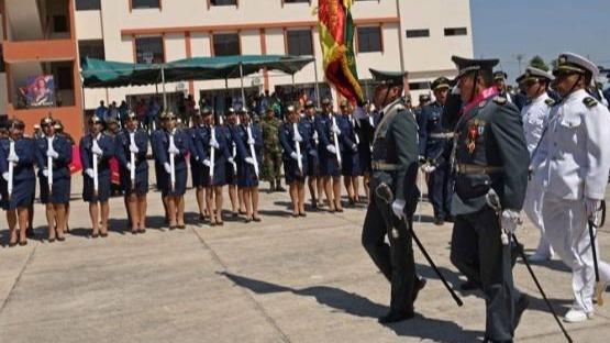 Acto de inauguración de la Escuela Militar Antiimperialista, en 2016.