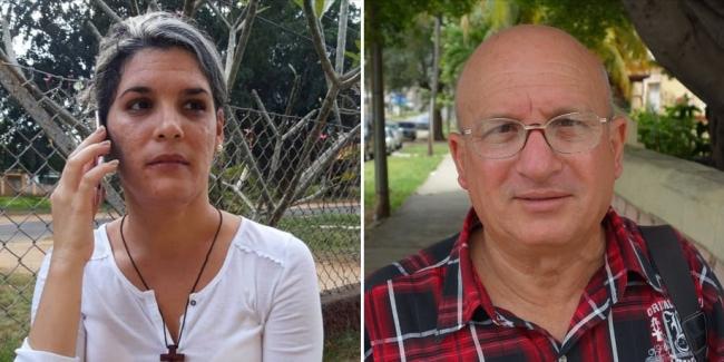 Los presos políticos cubano Sayli y Félix Navarro.
