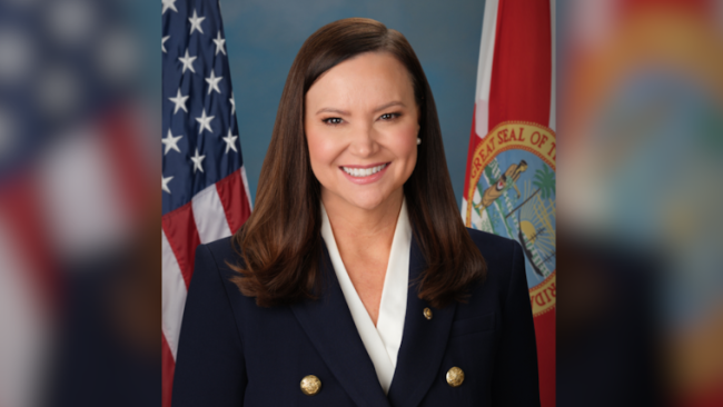 La senadora republicana por Florida Ashley Moody.