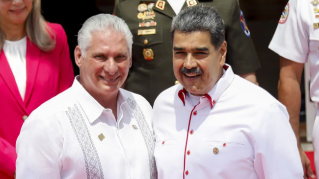 Miguel Díaz-Canel y Nicolás Maduro.