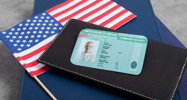 Green card, o tarjeta de residencia permanente en EEUU.