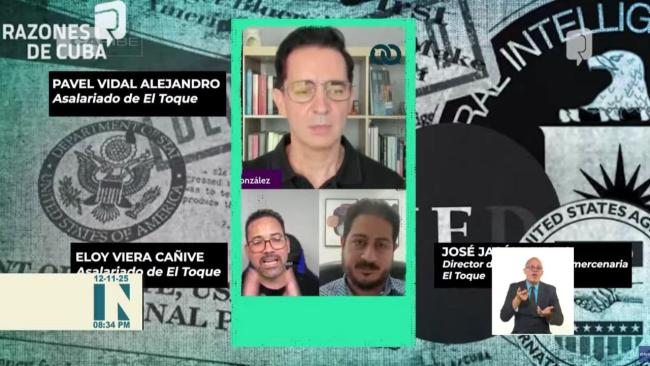 Fotograma del programa de propaganda 'Razones de Cuba'.