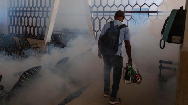 Fumigación en Cuba.