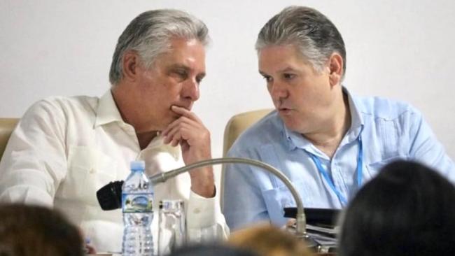 Alejandro Gil y Miguel Díaz-Canel. 