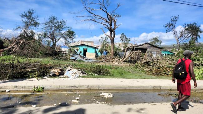 Destrozos de Melissa en Santiago de Cuba.