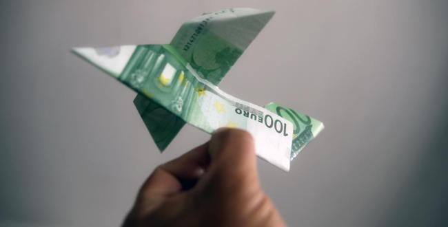 Un billete de cien euros.