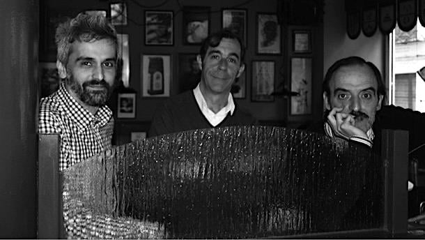 De der. a izq.: Alfonso Martínez Galilea, José M. González Zapatero y Paulino Lorenzo, en Logroño.