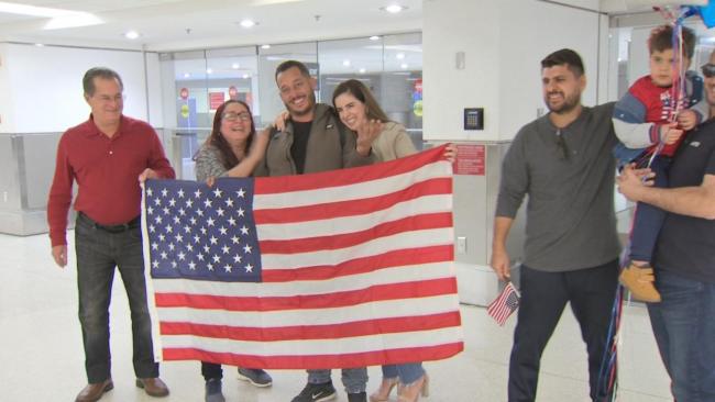 Llegada de emigrantes cubanos a EEUU.