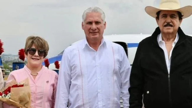 Llegada de Díaz-Canel y Liz Cuesta para la Cumbre de la CELAC.
