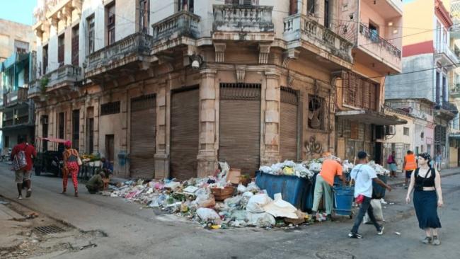 Basurero en La Habana.