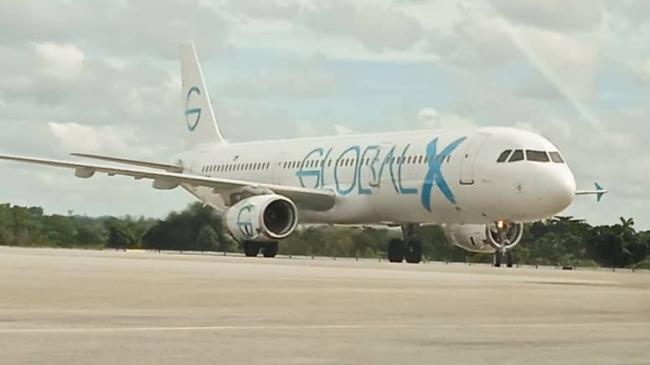 Vuelo de la repatriación de migrantes cubanos.