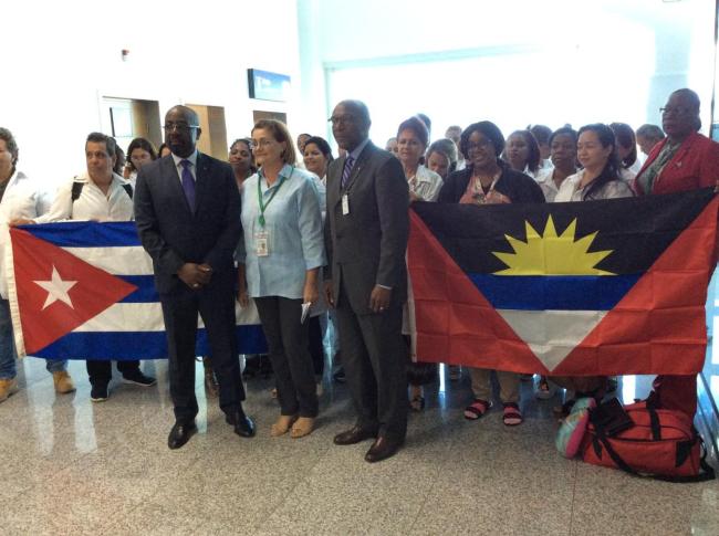 Médicos cubanos en Antigua y Barbuda.