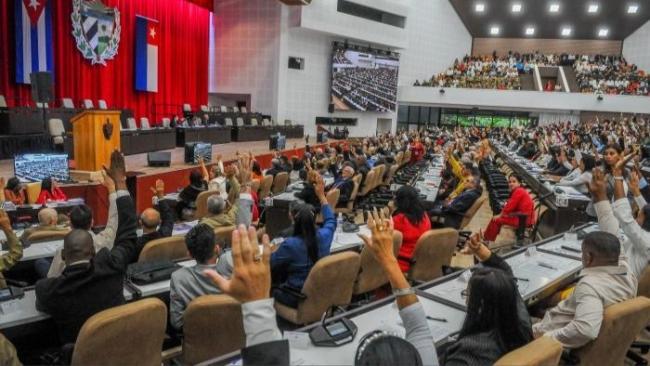 Una sesión de la Asamblea Nacional del Poder Popular de Cuba.