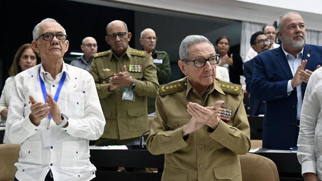 Raúl Castro en la sesión de la Asamblea Nacional.