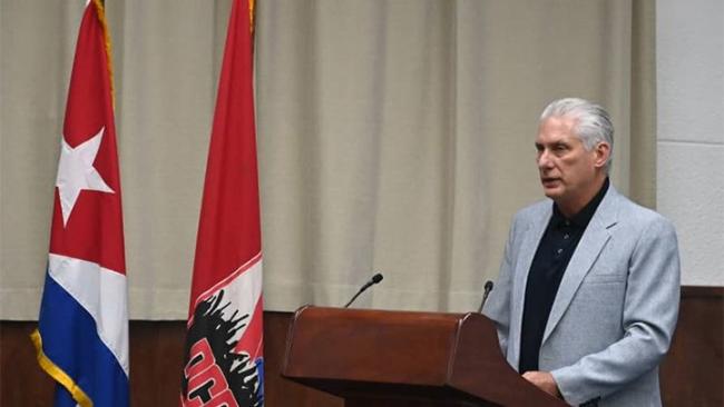 Díaz-Canel en el XI Pleno del Comité Central del PCC.