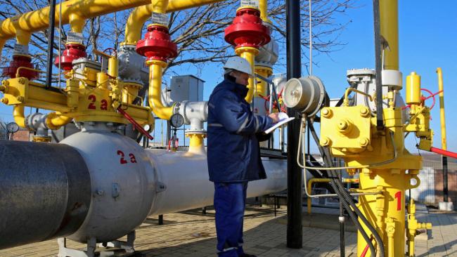 Instalaciones de un gasoducto europeo.