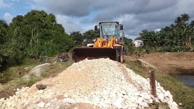 Labores de recuperación en Sagua la Grande.