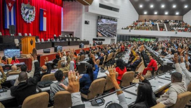 Una sesión de la Asamblea Nacional del Poder Popular de Cuba.