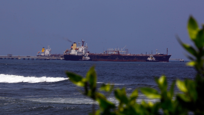 Buques de petróleo en Puerto Cabello, Venezuela.