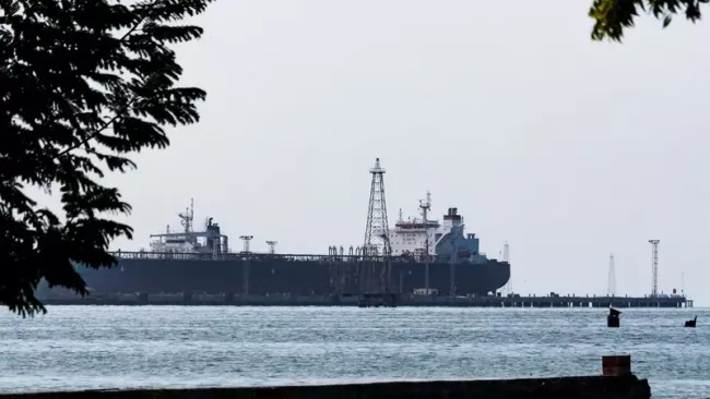 Un petrolero en Maracaibo, Venezuela.