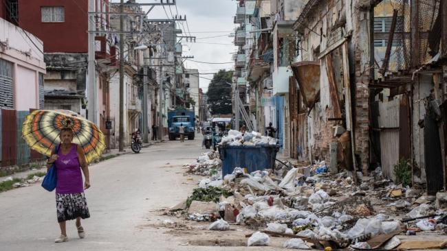 Una calle de La Habana.