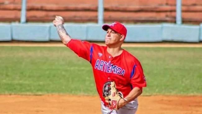 El pitcher artemiseño Yunieski García.