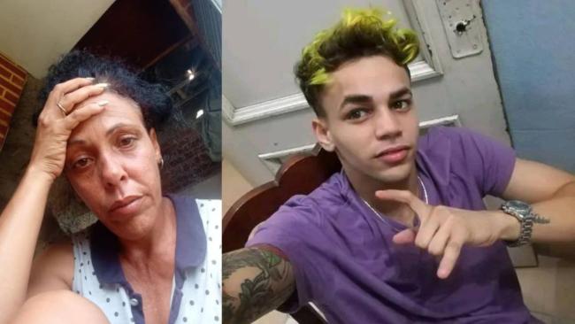 Yenisey Taboada y su hijo, Duanis León.