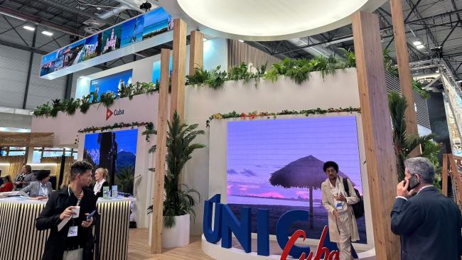 El stand del régimen cubano en FITUR.