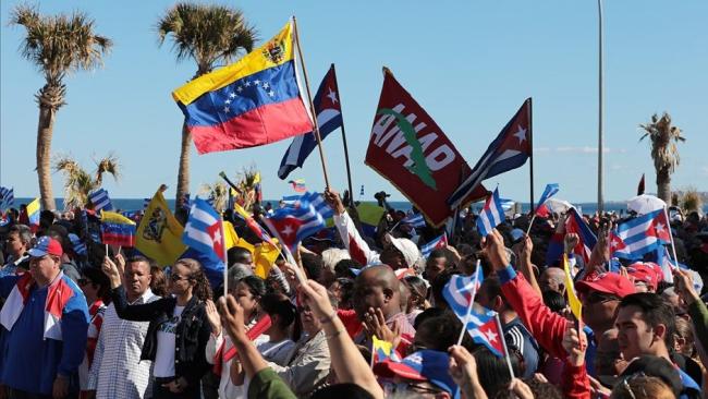 Concentración política de este sábado en La Habana.